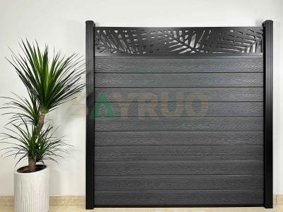 deep embossing wood grain wood plastic composite fence