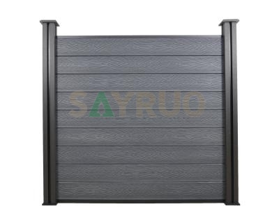 deep embossing wood grain wood plastic composite fence