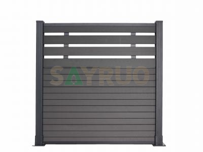 wood plastic composite fence